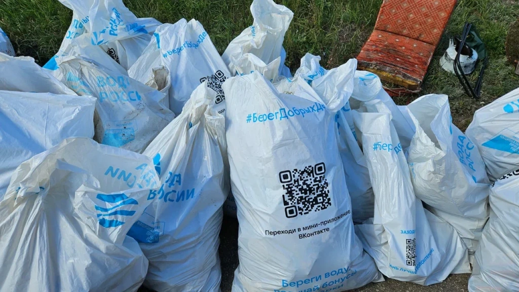 Участники Всероссийской акции «Вода России» в Ульяновске очистили берег Волги по системе гринворкаут