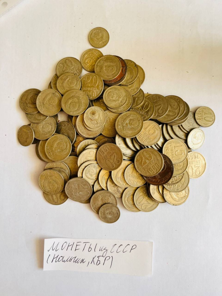 Археологов будущего не дождалась целая гора старых советских монет.