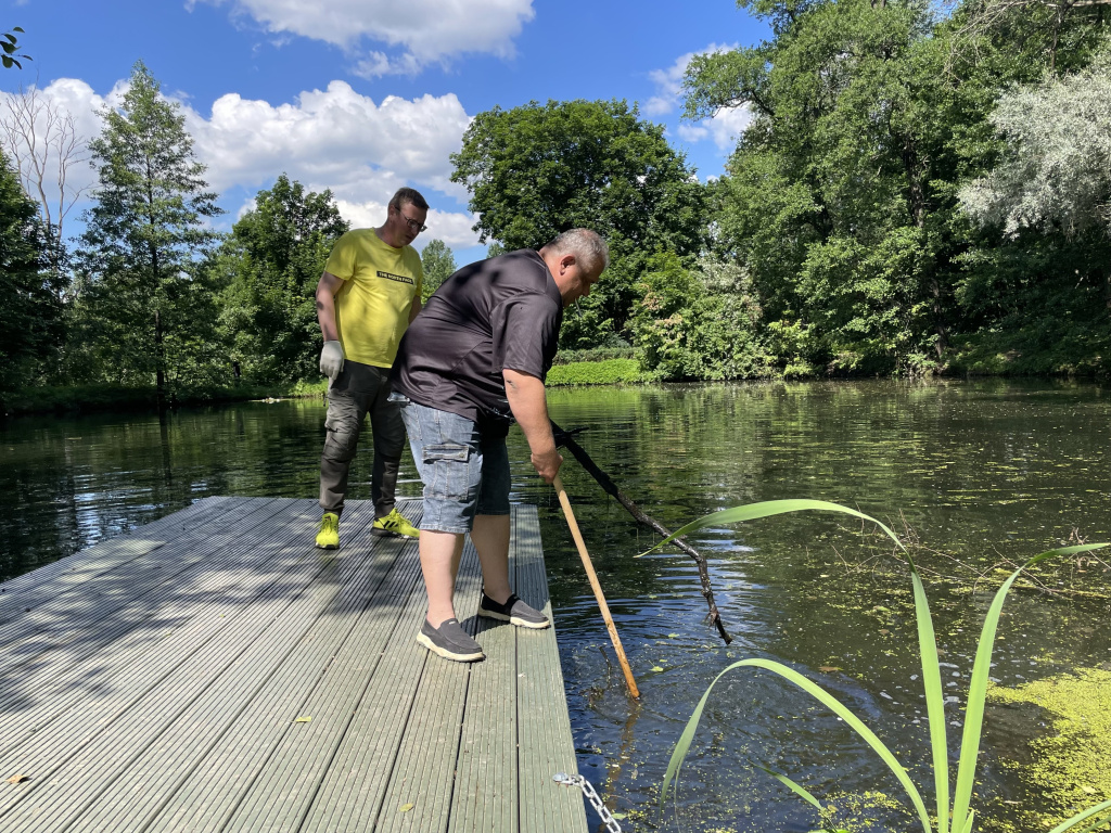 Побережья реки Пахры в усадьбе «Горки Ленинские» очистили волонтеры